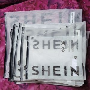40 SHEIN/Cider Reusable Plastic Zipper Bags (Multiple Sizes)